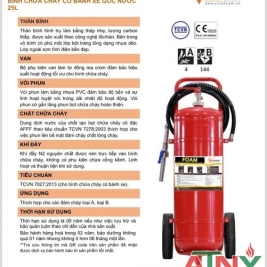 Catalogue bình foam dạng xe đẩy 25lit 50lit vf25 vf50