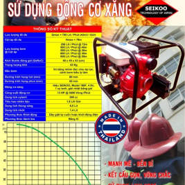 Catalogue máy bơm xăng hiệu seikoo Thailan 6,5hp,7,5hp,9hp,13hp,15hp,18hp