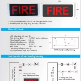 Catalogue thông số kỹ thuật đèn fire