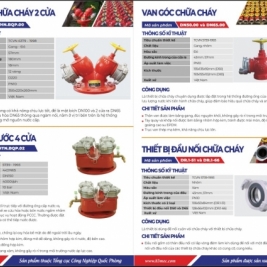 Catalogue van họng trụ chữa cháy bộ quốc phòng