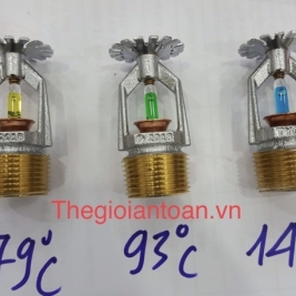 NHIỆT ĐỘ MÀU ĐẦU PHUN SPRINKLER TYCO 68°C,79°C,93°C,141°C