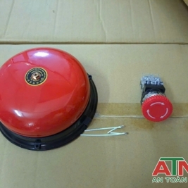 Chuông báo cháy điện 220v kèm nút nhấn báo động