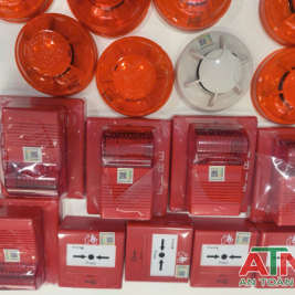 Còi đèn chớp báo cháy có chữ fire kiểm định tem pccc