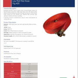 Cuộn vòi cao su màu đỏ UK Anh dn50 dn65