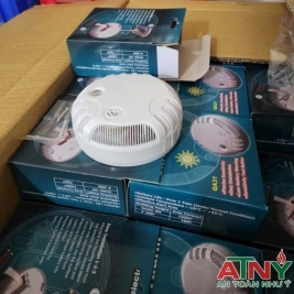 Đầu báo khói Đài Loan không dây dùng pin 9v