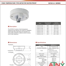 Đầu báo nhiệt cố định nittan 120 độ c model:W27027-6-1-120