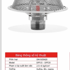 Đầu phun foam màng lưới dạng kín k5.6 k8 k11.2 có kiểm định PCCC