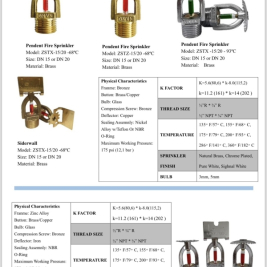 Đầu phun Sprinkler quay hướng ngang k11.2 hướng xuống lên k11.2 68 độ