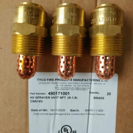 Đầu phun tyco hv26 hv14 hv17 hv37 hv45 hv60