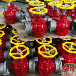 Đầu trụ chữa cháy họng tiếp nước 2 họng 2 cửa DN65 kiểm định cấp tem pccc