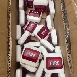 Đèn báo phòng có chữ fire 24v