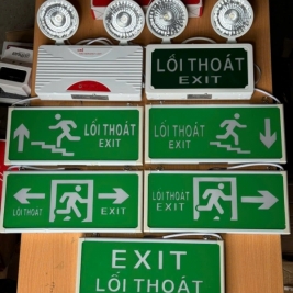 Đèn exit sự cố giá rẻ có kiểm định cấp tem pccc năm 2025