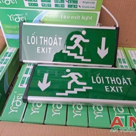 Đèn exit thoát hiểm cầu thang đèn trạm bơm chữa cháy