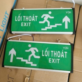 Đèn exit thoát hiểm cầu thang đèn trạm bơm chữa cháy
