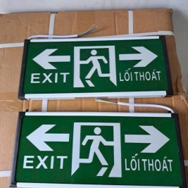 Đèn exit thoát hiểm cầu thang đèn trạm bơm chữa cháy