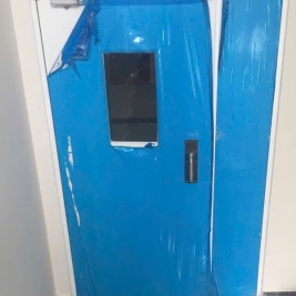 Gia công sản suất lắp ráp cửa chống cháy có kiểm định cấp tem pccc