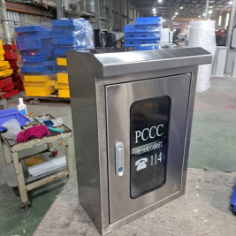 Hộp tủ chữa cháy inox 304 làm theo yêu cầu 40x60x20