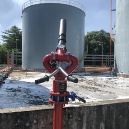 Lăng giá phun foam cố định mặt bít DN100 hiệu Forede có kiểm định cấp tem PCCC