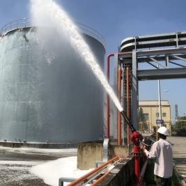 Lăng giá phun foam cố định mặt bít DN100 hiệu Forede có kiểm định cấp tem PCCC