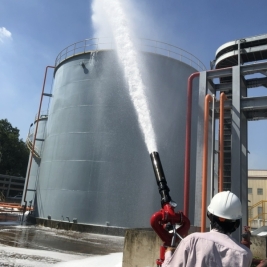 Lăng giá phun foam cố định mặt bít DN100 hiệu Forede có kiểm định cấp tem PCCC