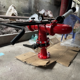 Lăng giá phun nước cố định chỉnh tia có khóa tay gạt DN80 DN100