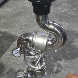 Lăng giá phun nước phun foam cố định mặt bít dn100