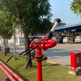Lăng giá phun nước phun foam cố định mặt bít van khóa d90 d114
