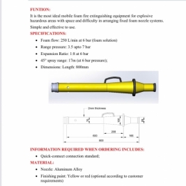 Lăng phun foam cầm tay dn65 có kiểm định pccc