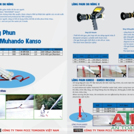 Lăng phun tomoken đa năng chống giật DN40 DN50 DN65