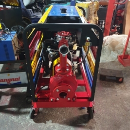 Lắp bơm diesel chữa cháy trực tiếp nơi có nguồn nước hoặc kết nối vô bồn chứa