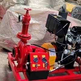 Lắp bơm diesel chữa cháy trực tiếp nơi có nguồn nước hoặc kết nối vô bồn chứa