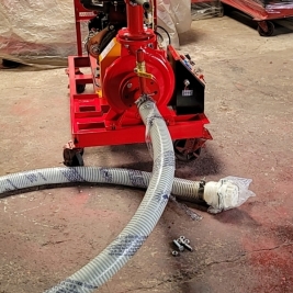 Lắp bơm diesel chữa cháy trực tiếp nơi có nguồn nước hoặc kết nối vô bồn chứa