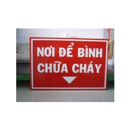 Bảng hiệu chỉ hướng nơi để bình chữa cháy