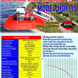 Máy bơm chữa cháy phao thả nổi trên mặt nước công suất 6,5hp,9hp,13hp,15hp
