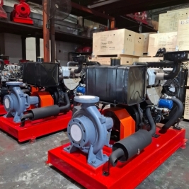 Máy bơm diesel hyundai d4bb đầu bơm ebara 100x80