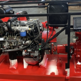 Máy bơm diesel hyundai động cơ D4AL 90kw đầu bơm pentax ebara windy