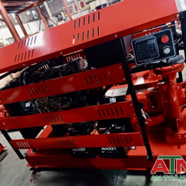 Máy bơm diesel hyundai động cơ D4AL 90kw đầu bơm pentax ebara windy