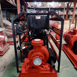 Máy bơm diesel hyundai động cơ D4AL 90kw đầu bơm pentax ebara windy