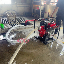 Máy bơm diesel kato 18hp khiêng tay di động hoặc kèm bánh xe theo yêu cầu
