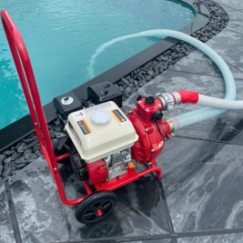 Máy bơm xăng lưu động xe đẩy 6,5hp 7,5hp 9hp