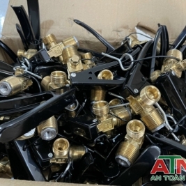 Phụ kiện bình chữa cháy cổ bình bột 4kg 8kg co2 3kg 5kg dây bình đồng hồ