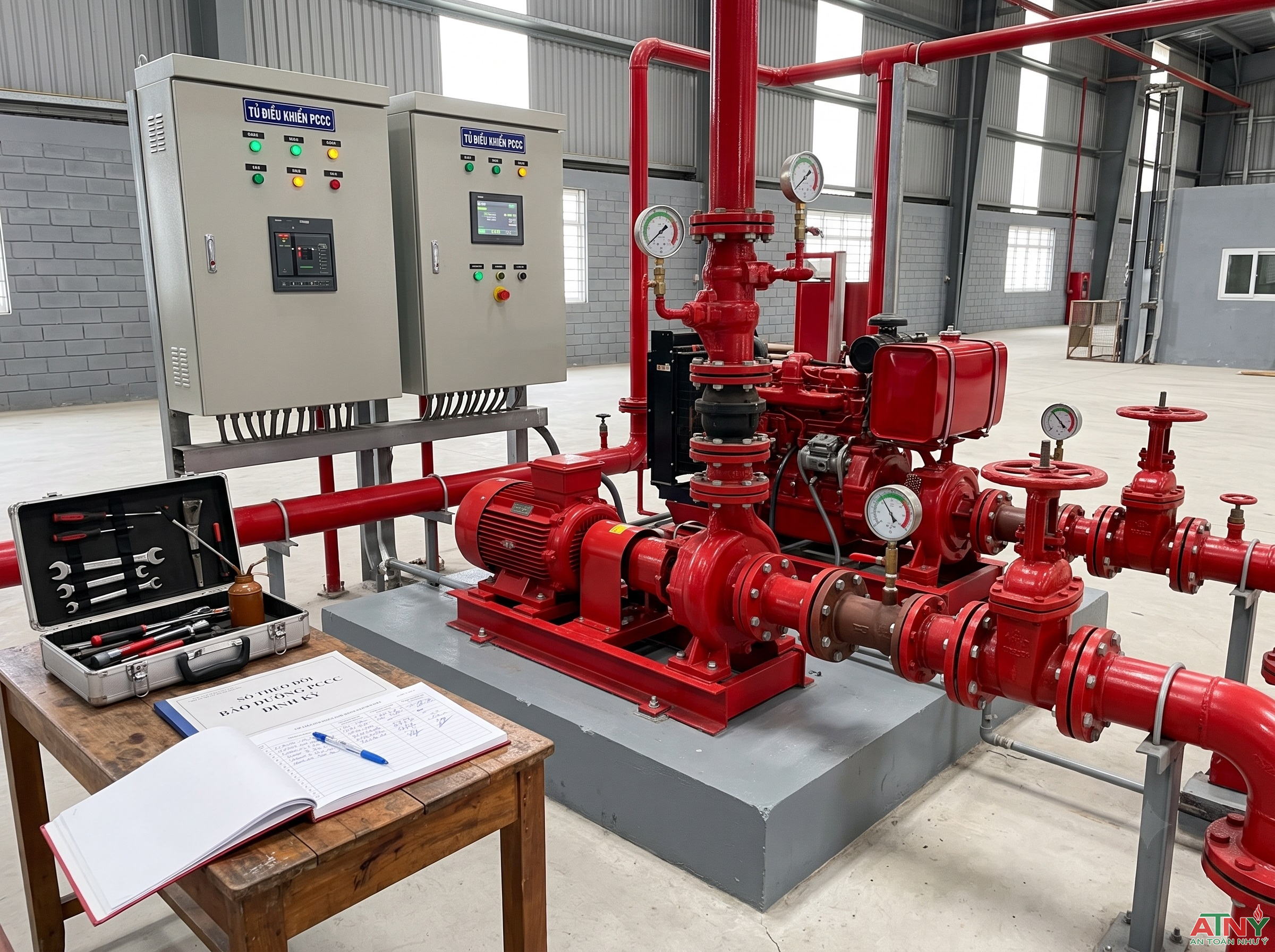 Quy tr&igrave;nh bảo dưỡng m&aacute;y bơm chữa ch&aacute;y định kỳ gi&uacute;p hệ thống lu&ocirc;n sẵn s&agrave;ng