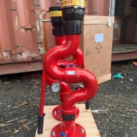 Súng lăng giá phun foam và nước mặt bít cố định dn100 quay 360 độ