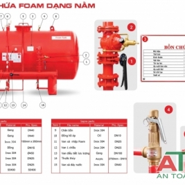 Thông số bồn foam inox 304 dạng nằm ngang 11000L