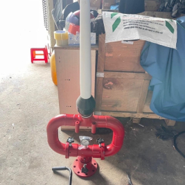 Thông số kỹ thuật súng lăng giá phun nước cố định mặt bít DN80 DN100 quay 360 độ