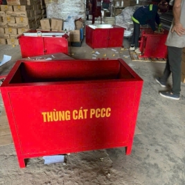 Thùng đựng cát chữa cháy có nắp đậy