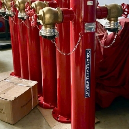 Trụ chữa cháy canatech 2 cửa 2 họng CA9-H150 van đồng