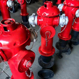 Trụ chữa cháy Trung Quốc 3 họng 3 cửa DN100 giá rẻ có kiểm định PCCC