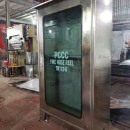 Tủ hộp PCCC inox 304 gia công sản xuất theo yêu cầu tùy theo kích thước bản vẽ