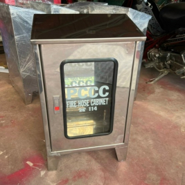 Tủ pccc inox 304 đặt theo yêu cầu tùy theo kích thước đặt trong nhà hoặc ngoài trời sơn tĩnh điện